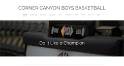 Desktop Screenshot of cornercanyonbasketball.com