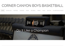 Tablet Screenshot of cornercanyonbasketball.com